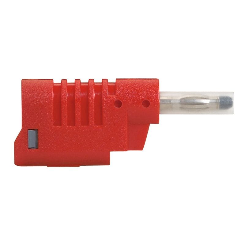 Veiligheidscontactstop banaan 16A 750V diam. 4mm rood