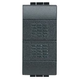 [0178826] Dubbele drukknop Living - 10 A - 250 V - tweepolig - NO + NO