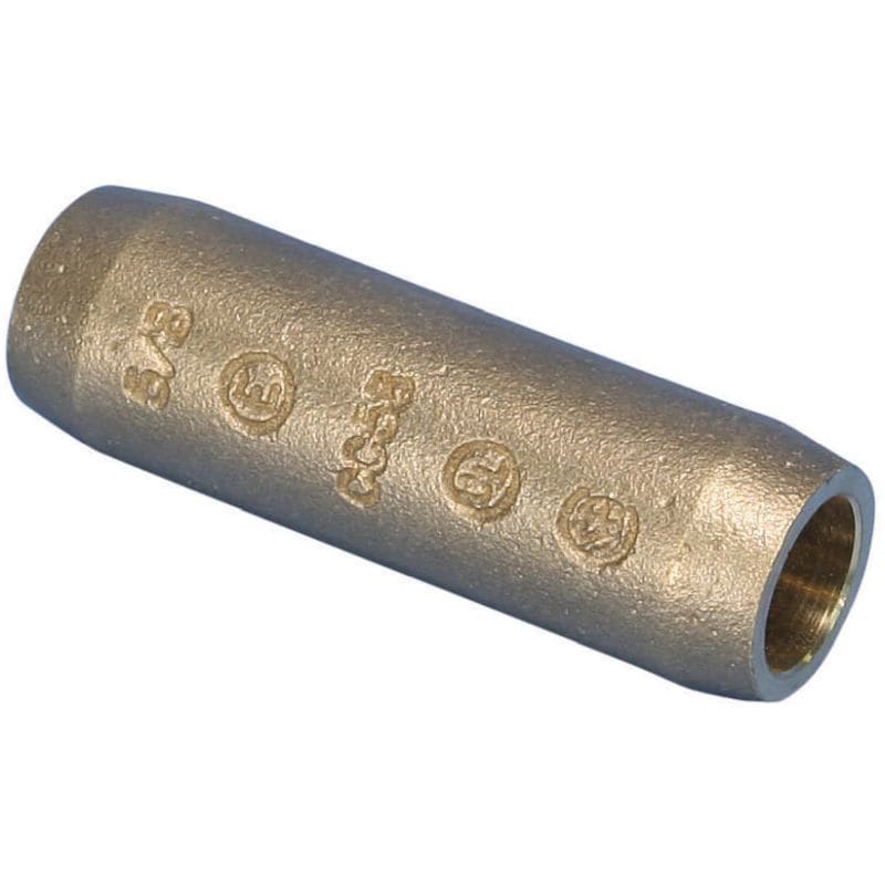 Compression Coupler for Copper-Bonded Earth Rod, Pointed, Silicon Bronze, 15,875