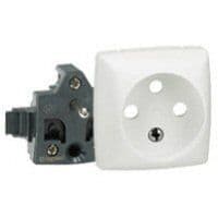 Oteo contactdoos 10/16 A 250 V + veiligheid - 2P+A - samenstelbaar machanisme