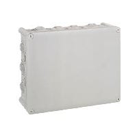 Aftakdoos Plexo rechthoekig IP 55 waterdicht -grijs- 24 kabelinvoeren