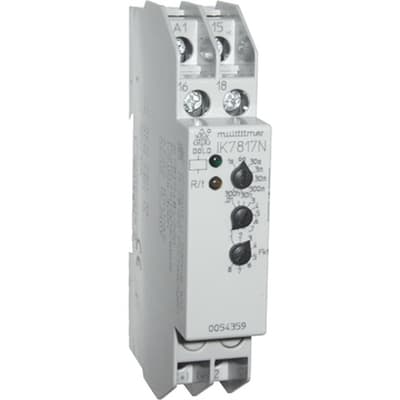 Multifunctioneel tijdrelais 12-240VAC/DC 0,05S-300H 1CO 3A