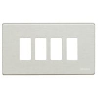 Afdekplaat Magic - 4 modules - voor modulehouder ref. 504S - Ivoor