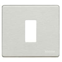 Afdekplaat Magic - 1 module - voor ref. 500S/1 en ref. 500S/1V - Aluminium