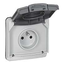 Plexo 66 contactdoos 2P+A met afsluitkap - IP66 - IK08