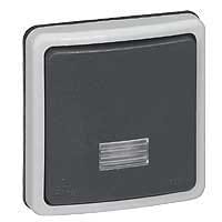 Plexo 66 drukknop met verklikker IP66 - IK08 - 10A - 230V