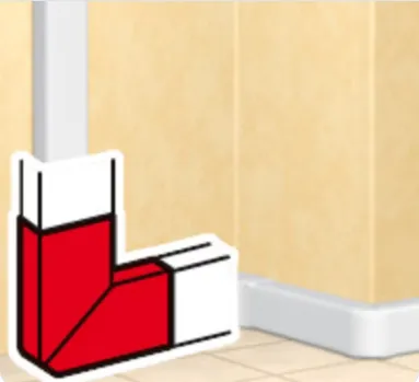 LEGRAND DLP50x105 Platte hoek:dekselbreedte 65mm