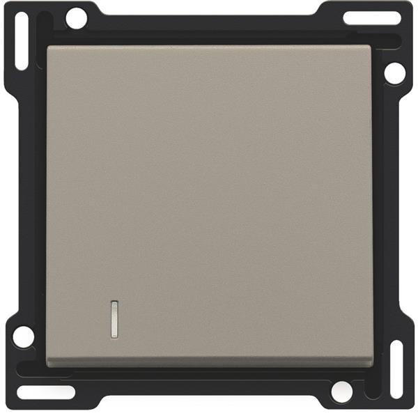 NIKO - Toets met lens voor enkelvoudige schakelaar of drukknop, brons - 123-60005