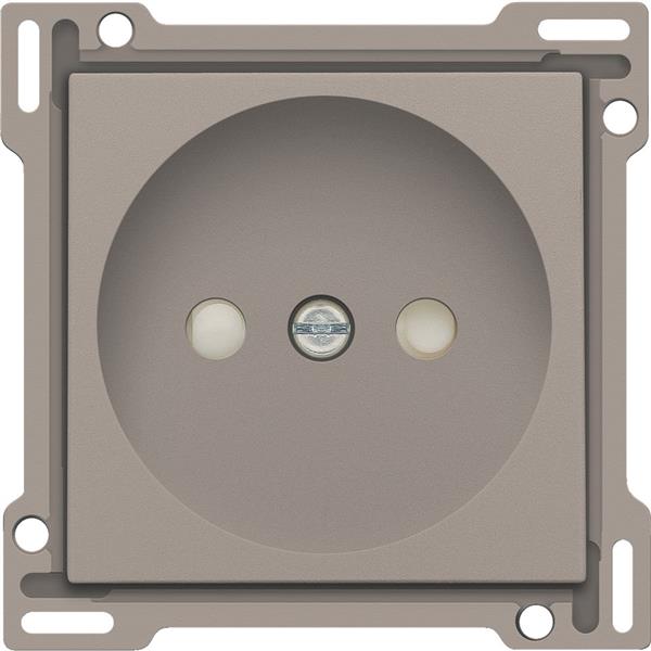[3734751] NIKO - Centraalplaat stopcontact zonder aarding, 21mm, brons - 123-66501