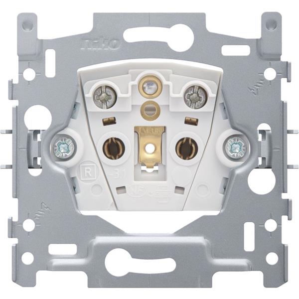 [3735000] NIKO - Sokkel stopcontact zonder aarding, 21mm, schroefklemmen - 170-31100