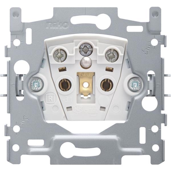 [3735001] NIKO - Sokkel stopcontact met penaarde, 21mm, schroefklemmen - 170-32100