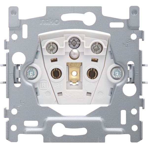 [3735002] NIKO - Sokkel stopcontact met penaarde, 28,5mm, schroefklemmen - 170-33100