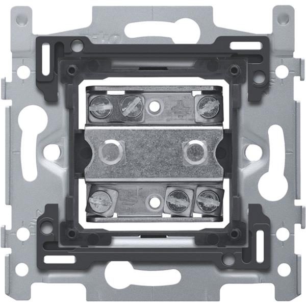 NIKO - Sokkel stopcontact m. 2 potentiaalvereffeningscontacten, schroef - 170-09510