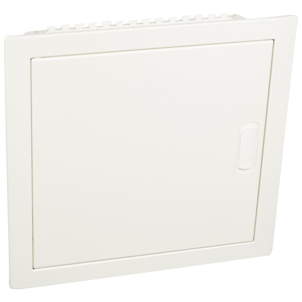 Inbouwkast 1 rij - 12+1 modules met witte metalen deur