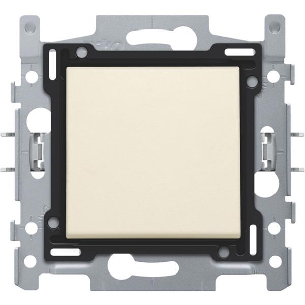 NIKO - Wisselschakelaar 10a, sokkel en afwerkingsset, schroefklemmen, crème - 100-61600