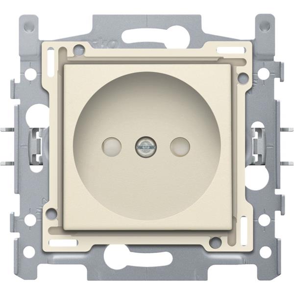 [3771064] NIKO - Stopcontact zonder aarding, 21mm, samengesteld, schroefklemmen, crème - 100-66500