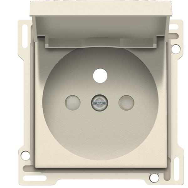 [3771069] NIKO - Centraalplaat stopcontact met klapdeksel, penaarde, 28,5mm, crème - 100-66603