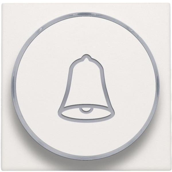 NIKO - Toets met belsymbool voor drukknop 6a, e10-lampvoet, wit - 101-64007