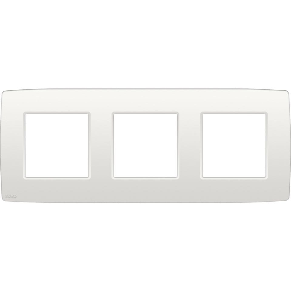 [3771209] NIKO Drievoudige afdekplaat met 71mm centerafstand, wit