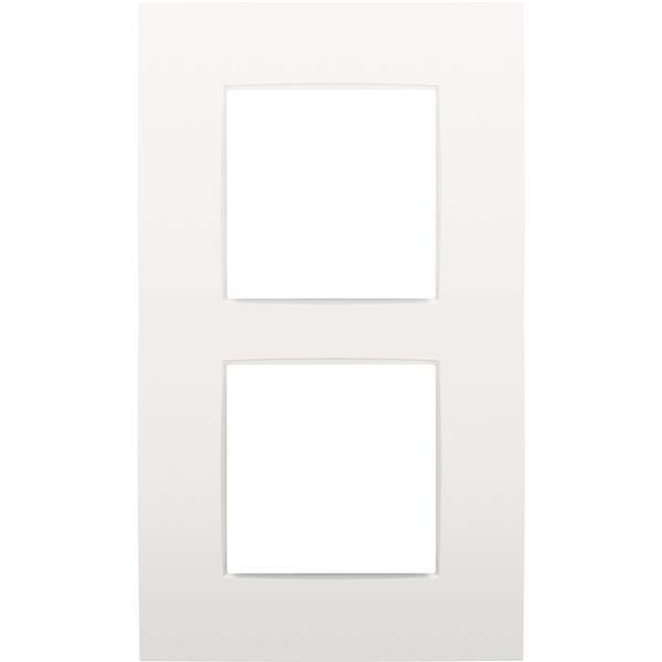 NIKO - Afdekplaat INTENSE (60mm) 2-voudig verticaal, wit - 120-76200