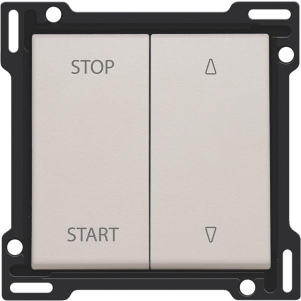 NIKO - Toets elektrisch gescheiden rolluikschakelaar, lichtgrijs - 102-65905