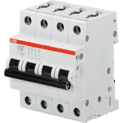 Automaat S200M 4P 16A C-curve 10kA 400V AC voor verdeelkasten