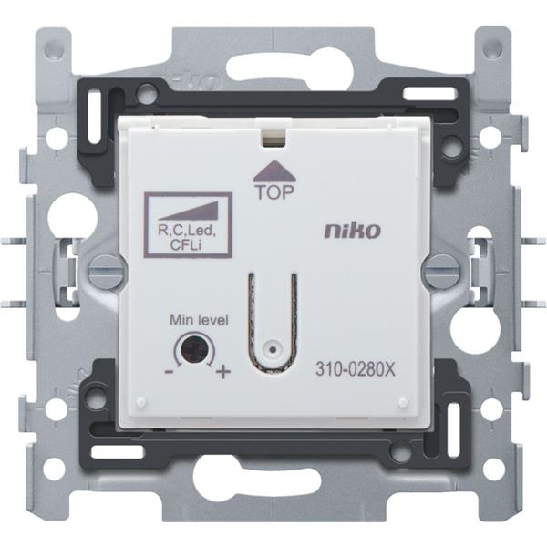 NIKO - Drukknopdimmer LED 100VA met klauwbevestiging - 310-02800