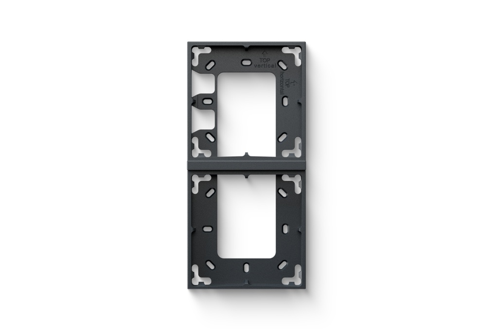 [100490] Loxone Montageframe Dubbel antraciet