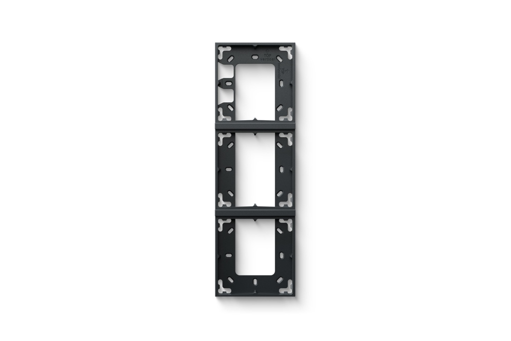 [100516] Loxone Montageframe Drievoudig antraciet