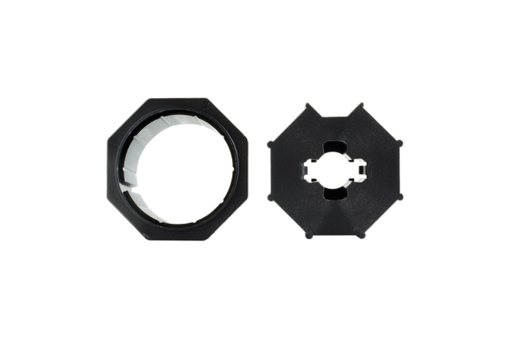 Adaptateur / Embout 60 mm tube octogonal