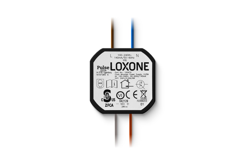 Flush-Mounted Power Supply 0.25A