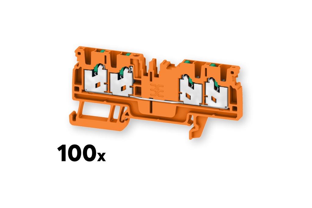 [200469] Bloc de jonction d’alimentation Weidmüller S4C 2,5 orange (100 pcs.)
