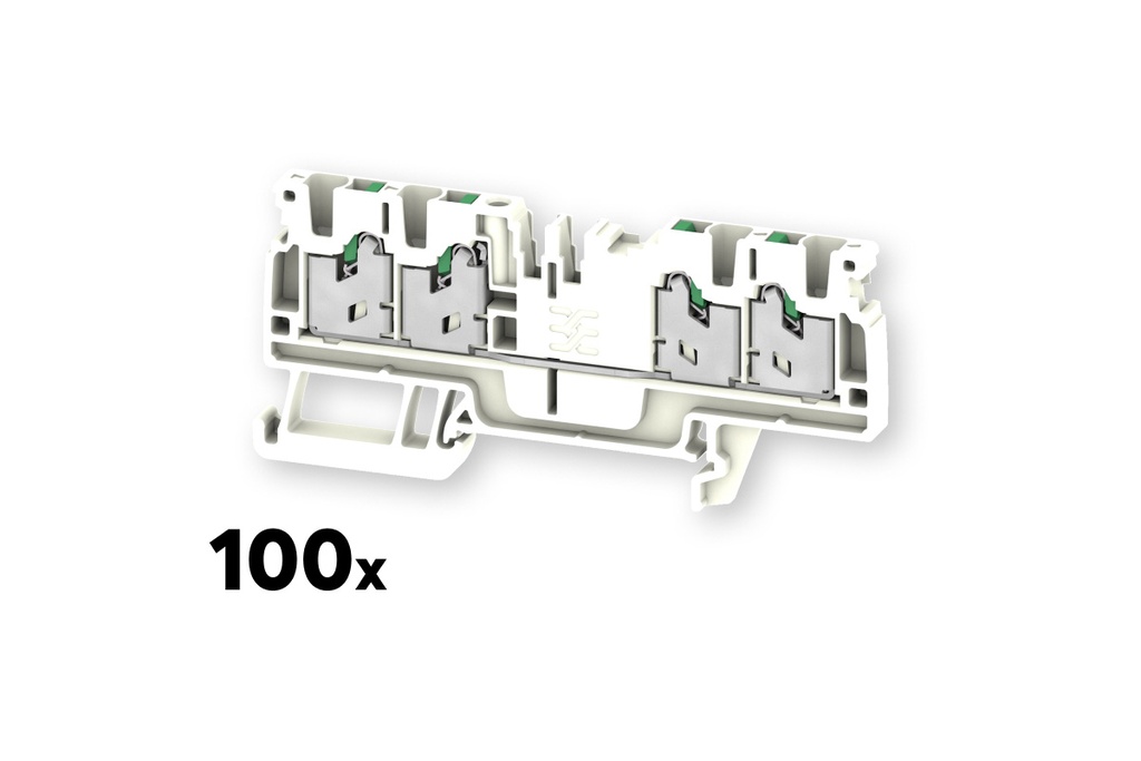 [200470] Bloc de jonction d’alimentation Weidmüller S4C 2,5 blanc (100 pcs.)
