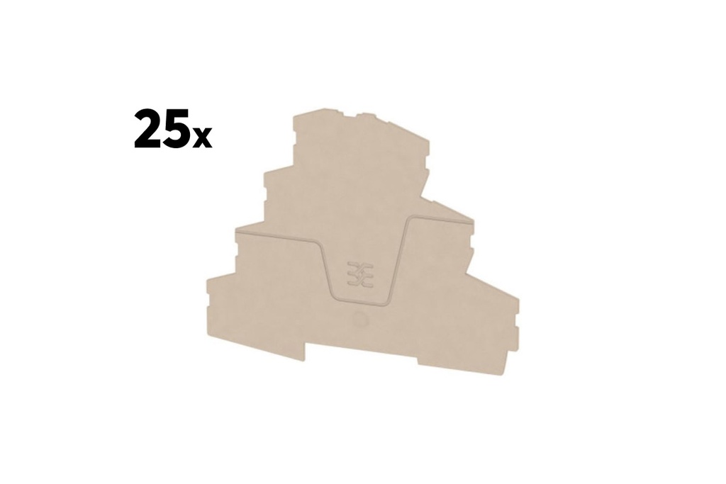 Plaque de fermeture Weidmüller AEP MC 2.5 (25 pièces)