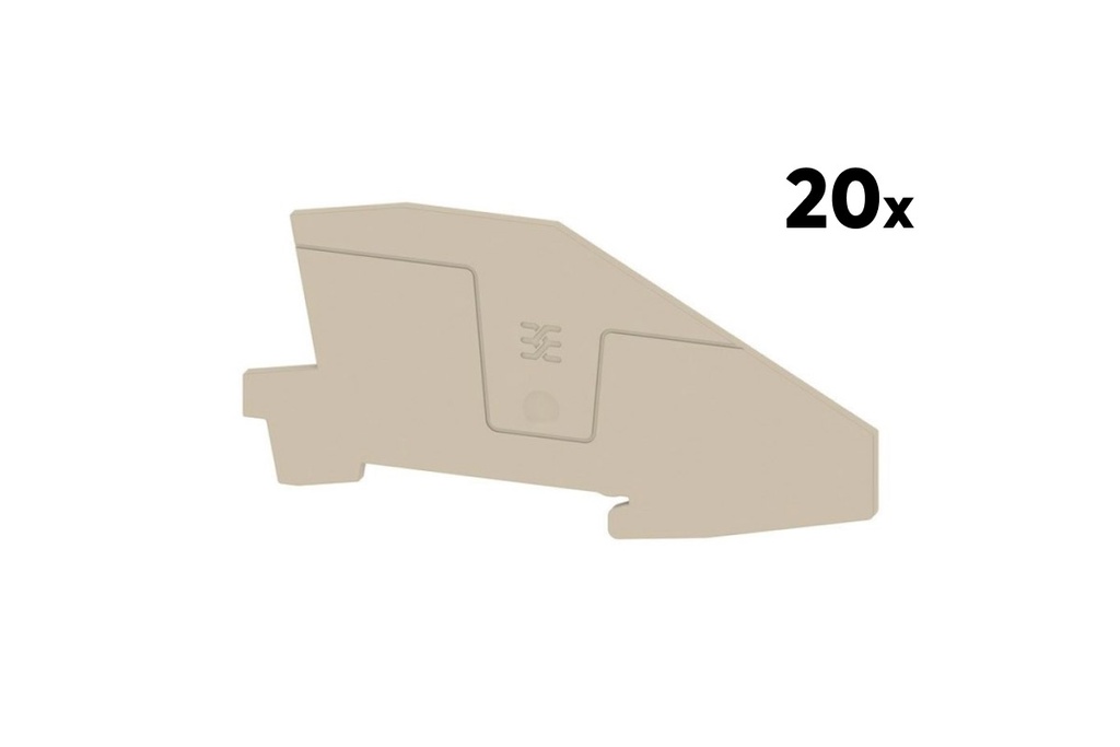 Plaque de fermeture Weidmüller AEP ITB (20 pcs.)
