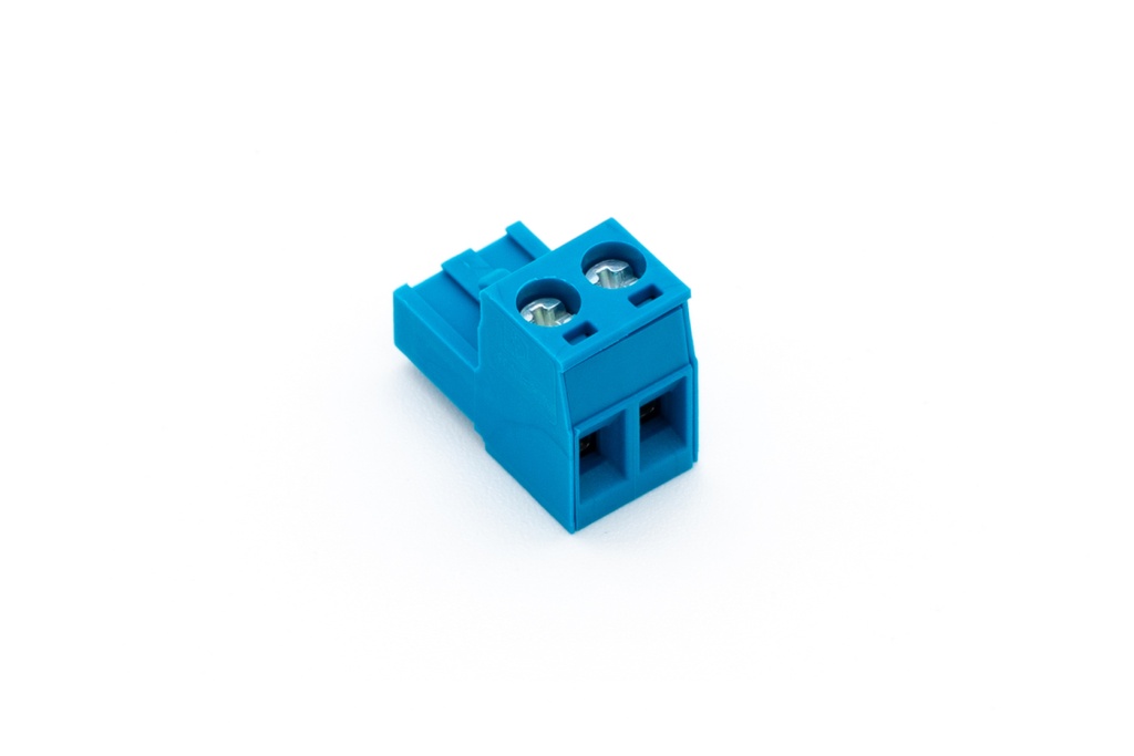 [000051] Loxone Schroefbare steekklem blauw 2-polig