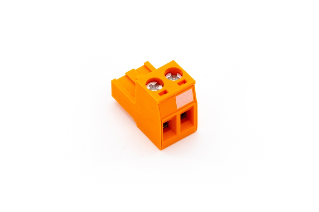[000386] Screw-Plug Terminal Orange 2-Pin