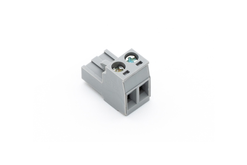 [000590] Screw-Plug Terminal Gray 2-Pin