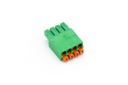 Push Plug-In Terminal vert 4 broches