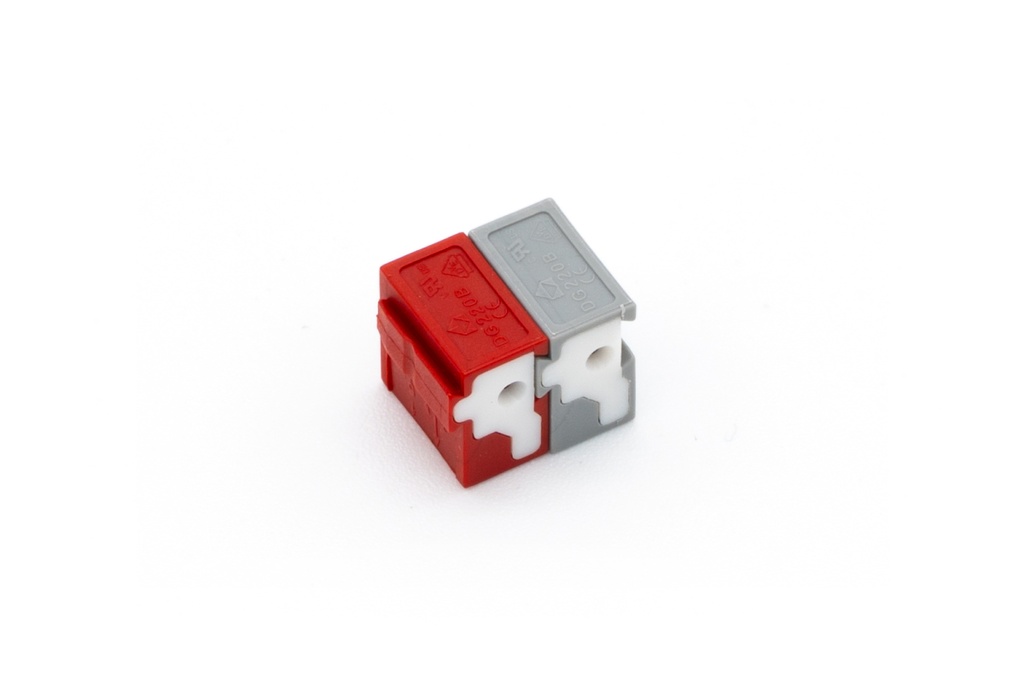 [000608] Push Plug-In Terminal Red/Gray
