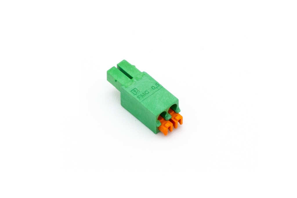 [000604] Push Plug-In Terminal Green 2-Pin