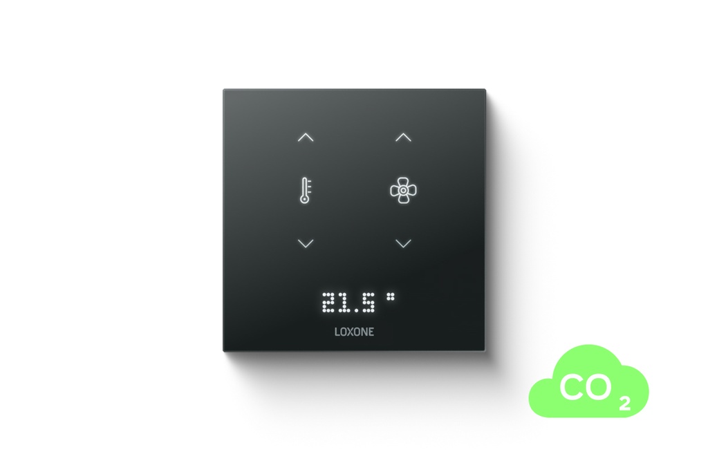 Loxone Touch Pure Flex 24V CO₂ Air antraciet