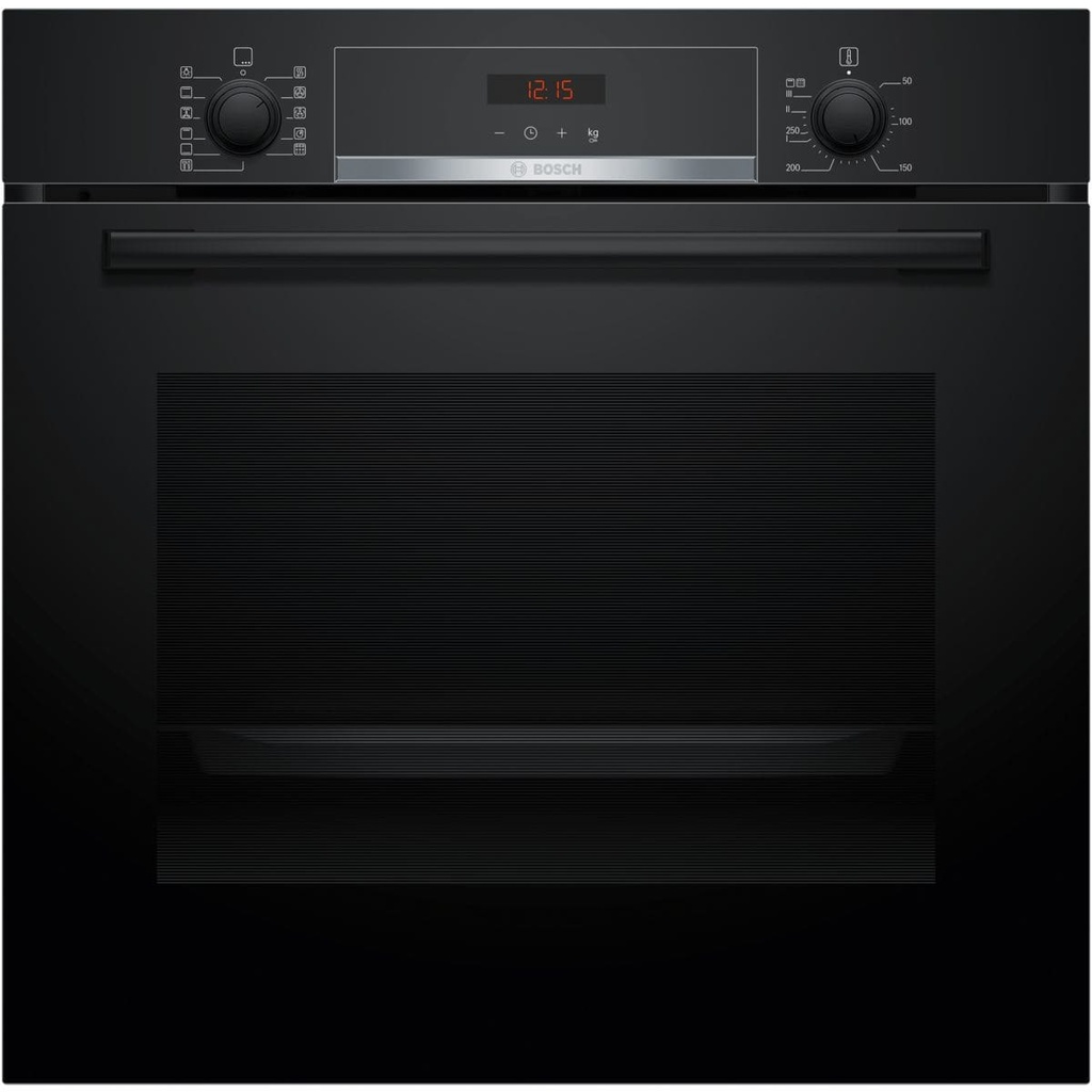Oven multifunctie 60cm, serie 4, pyrolyse, zwart, A+