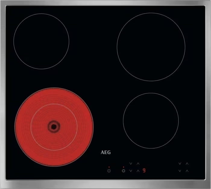 AEG Kookplaat vitro 60cm 4 zones inox rand