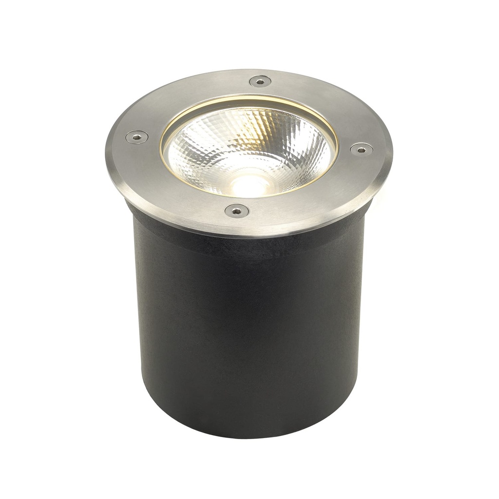 SLV Belgium ROCCI, grondspot, rond, inox