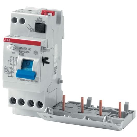 Aardlekblok DDA200 voor S200 4P, 25A, 300mA