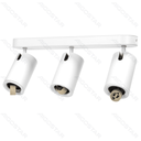 Aigostar Projecteur métallique à angle réglable pour 3x GU10