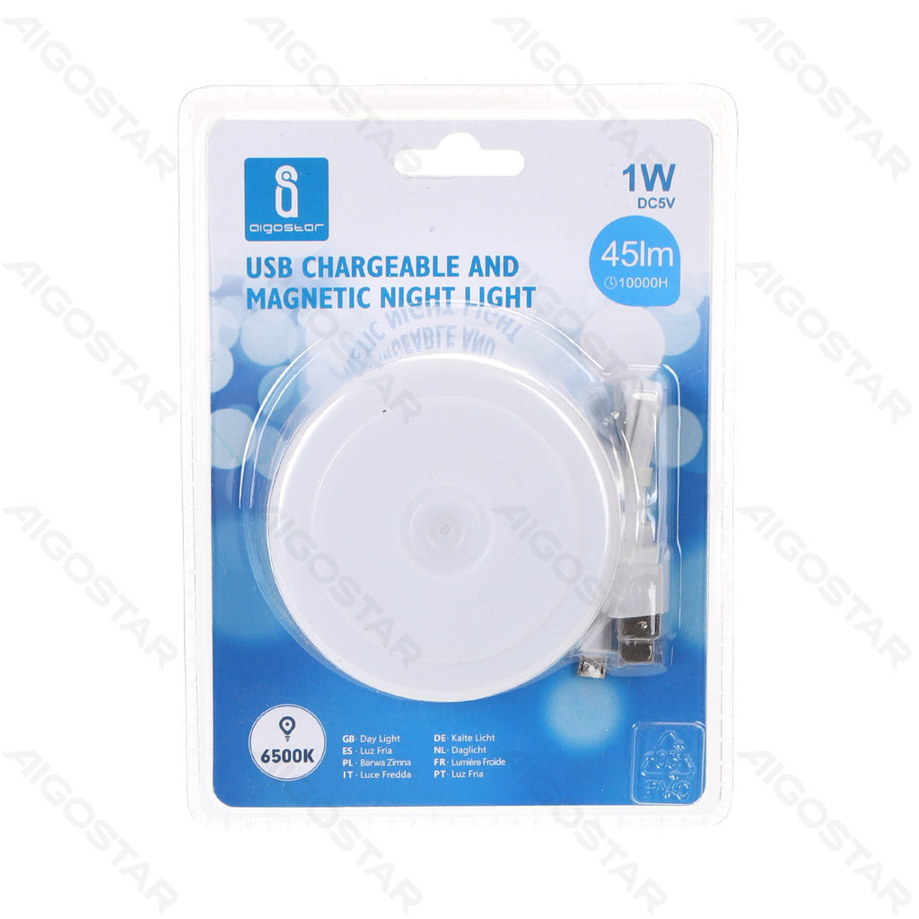 [B10308ZFW] Aigostar LED Magnetic Night Light