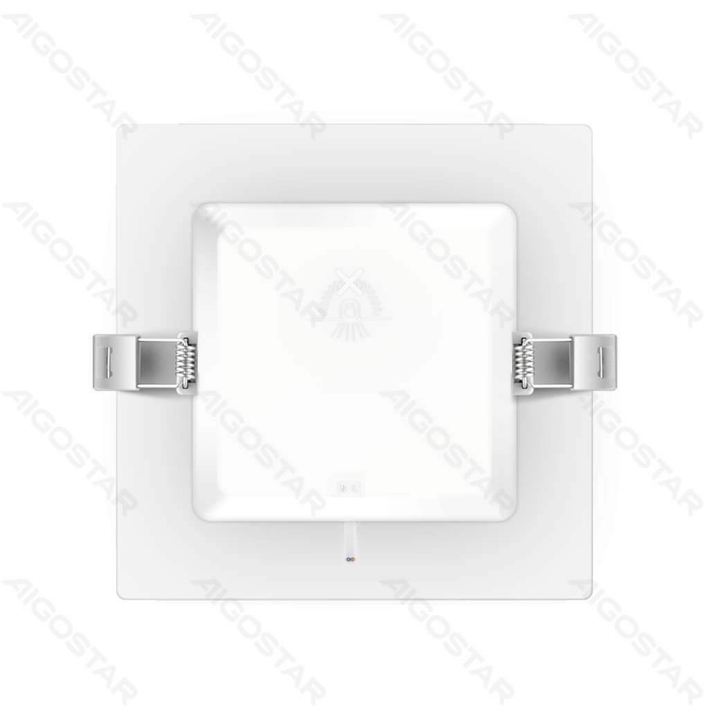 [B10405WFX] Aigostar E6 LED Recessed Downlight Square 6W Yellow Light
