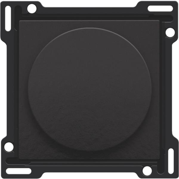 NIKO - Centraalplaat draaiknopdimmer/snelheidsregelaar, inc. draaiknop, pianozwart - 200-31000